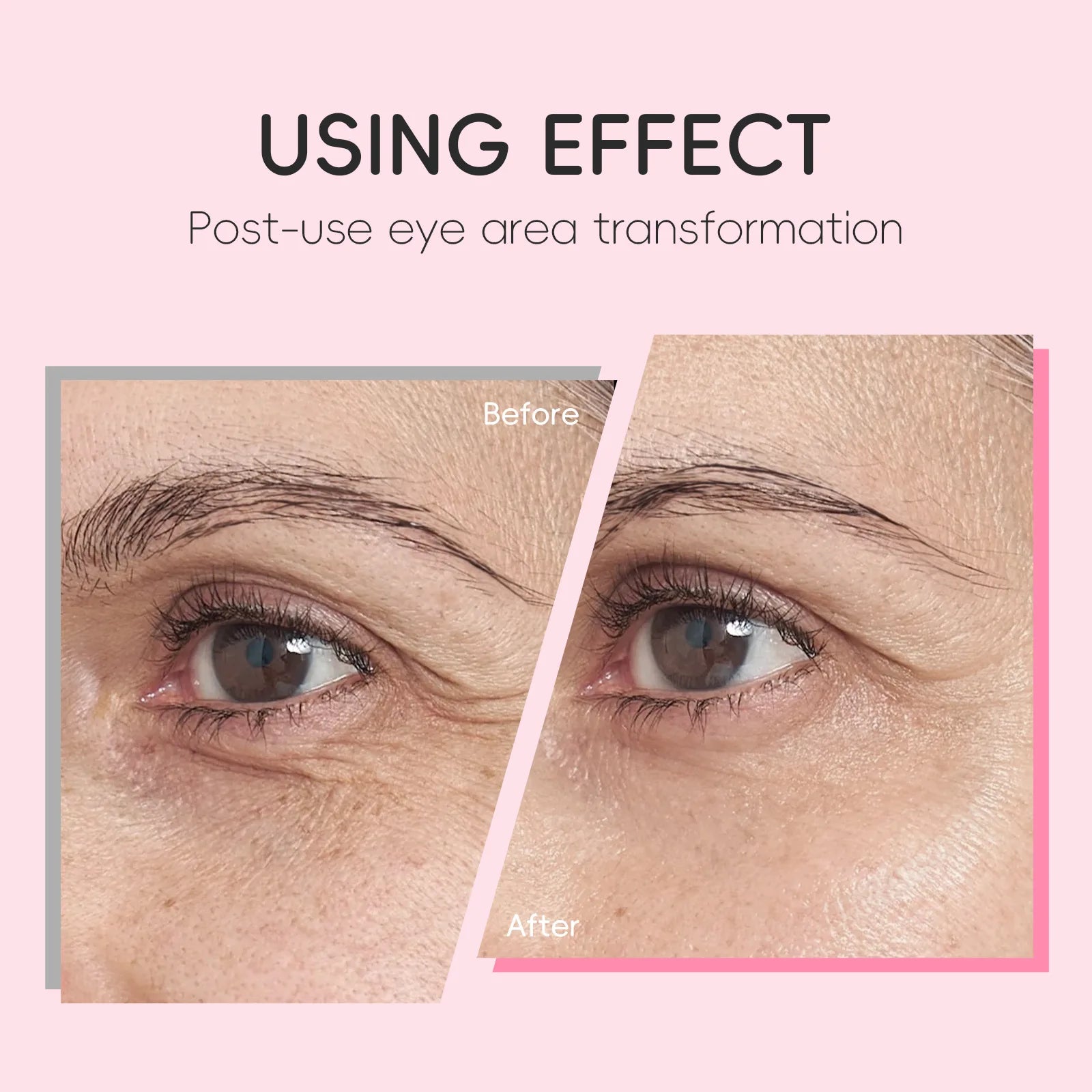 LAIKOU Sakura Anti- Wrinkle Eye Cream With Roller Ball Quick Drying Hydrating Hyaluronic Acid Refreshing Eye Serum 15ml